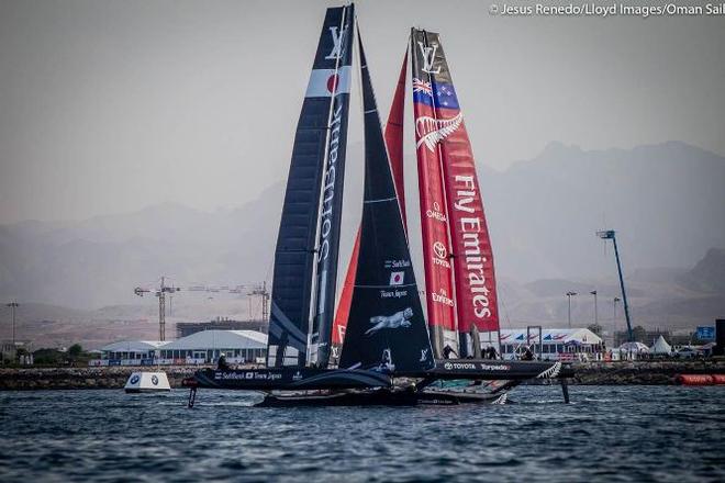 Practice race - Louis Vuitton America's Cup World Series Oman 2016. © Jesus Renedo/LIoyd Images/Oman Sail